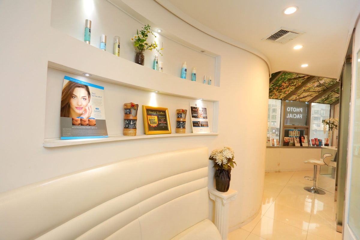 Bright cosmetic dermatology lounge at a DR WW Dermatology office in New York